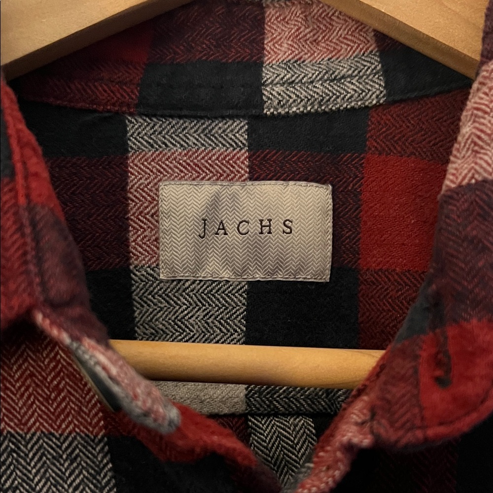 Jachs Red and Black Checkered Shirt